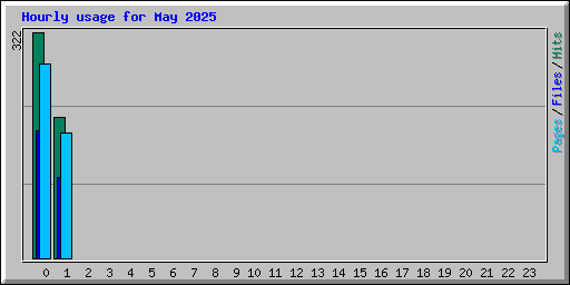Hourly usage for May 2025